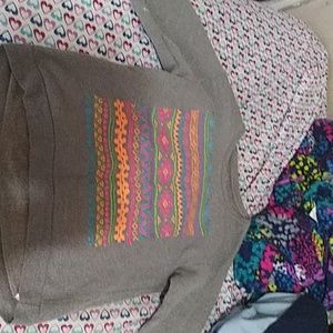 Gray long sleeve sweater